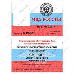 Вкладыш в удостоверение (Вариант8), фото 1